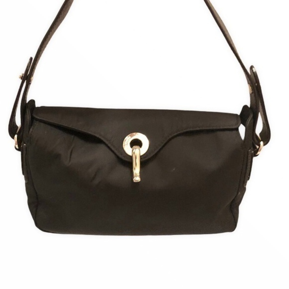 Coach black nylon mini bag
